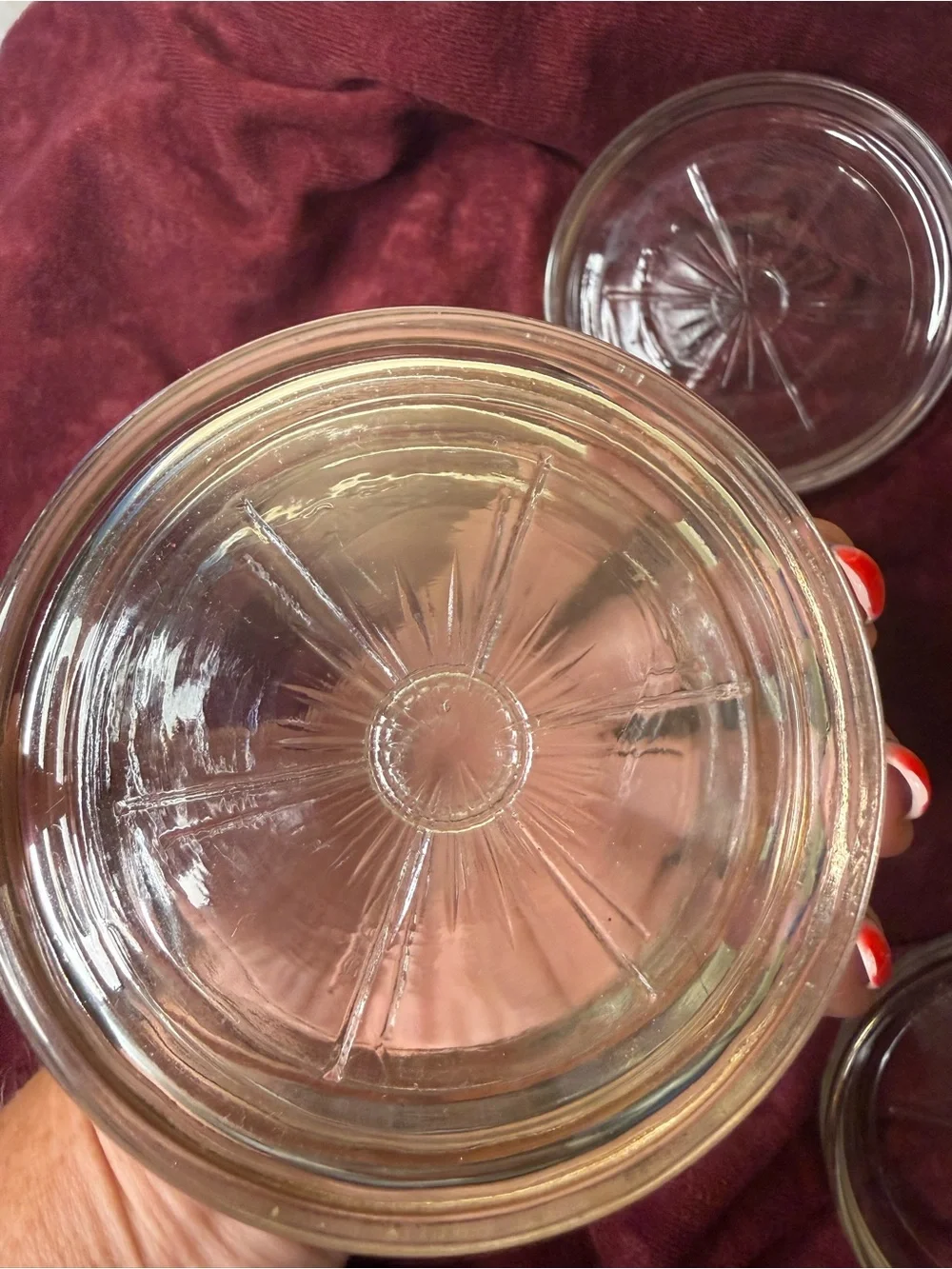 Set of 8 Vintage Atomic Sunburst Starburst Glass Coasters with Gold Trim #Bar